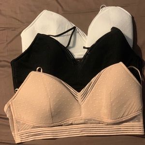 Starrt Bra New low back 3 set bra.